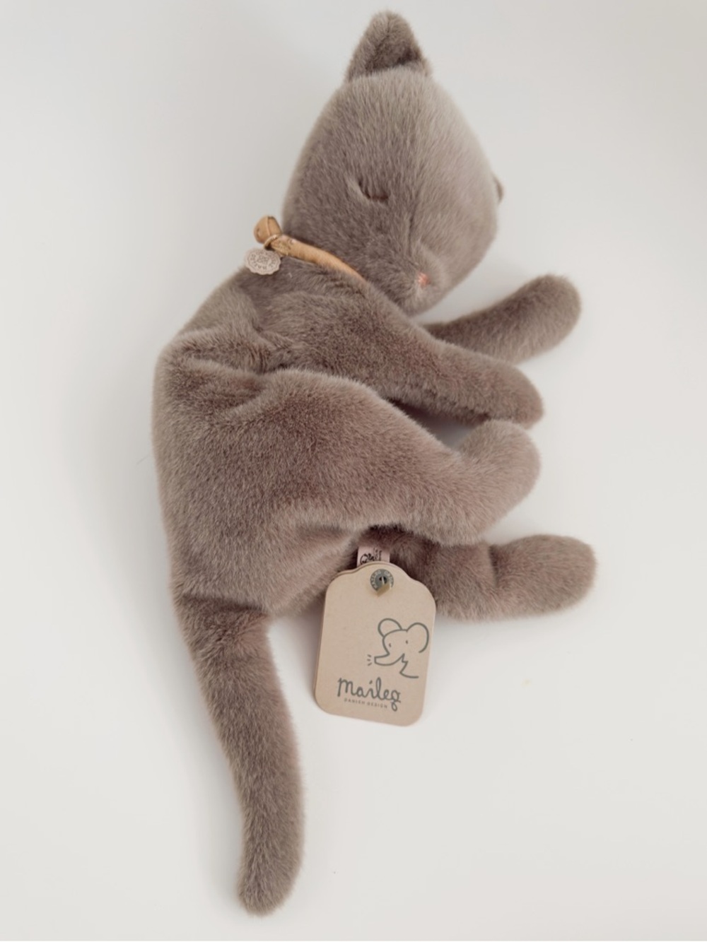 NWT Maileg Sleeping Kitten Plush Medium Grey, Soft Toy, Collectible Kids Gift - Picture 6 of 16